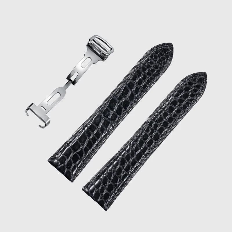 For cartier tank London solo series Alligator leather watch strap Crocodile Genuine leather Watchband bracelet 16 17 18 23 25mm - Image 4