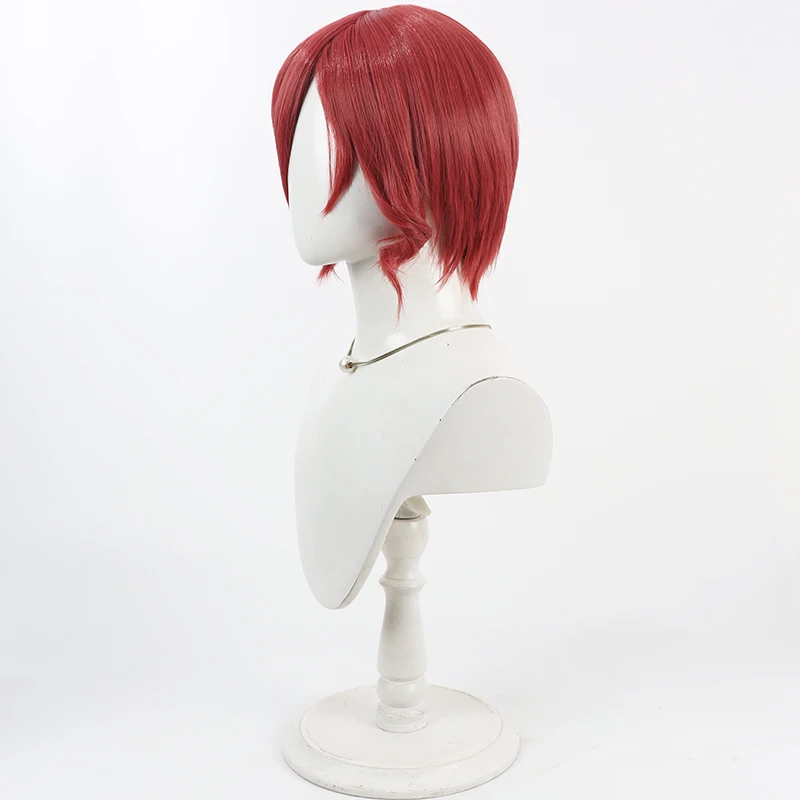 Touken ranb omokage festa de halloween 30cm curto cosplay peruca festa de halloween prop cabelo sintético fibra resistente ao calor + peruca boné