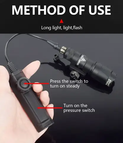सामरिक Surefire M300 M300A मिनी स्काउट लाइट राइफल शिकार एलईडी टॉर्च एयरसॉफ्ट हथियार गन लाइट लैंटर्ना टॉर्च AR15 HK416 10 best sales एयरसॉफ्ट लाइट - №9