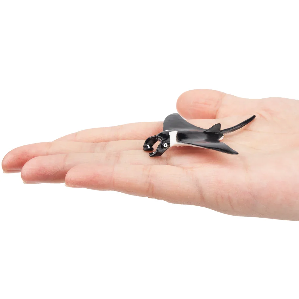 Toymany Simulation Manta Ray Ocean Animal Model Toy Mini Figures Dolls Action Figurines Toys Children Gift Cake Decoration