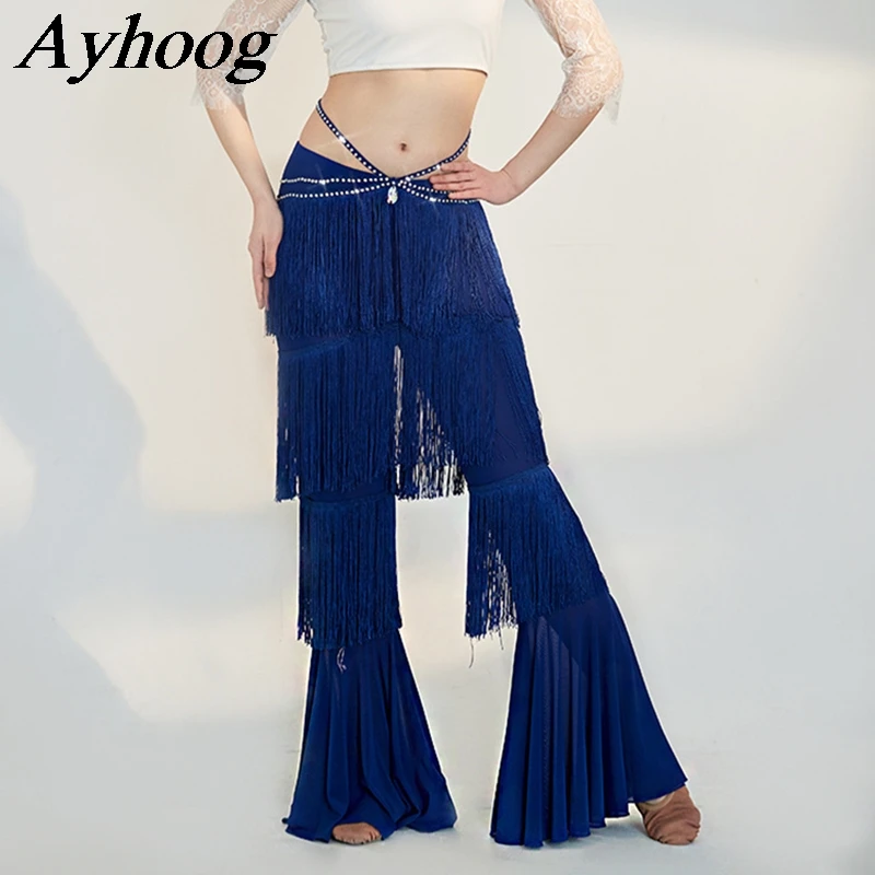 Pantalones de práctica de danza del vientre Sexy para adultos