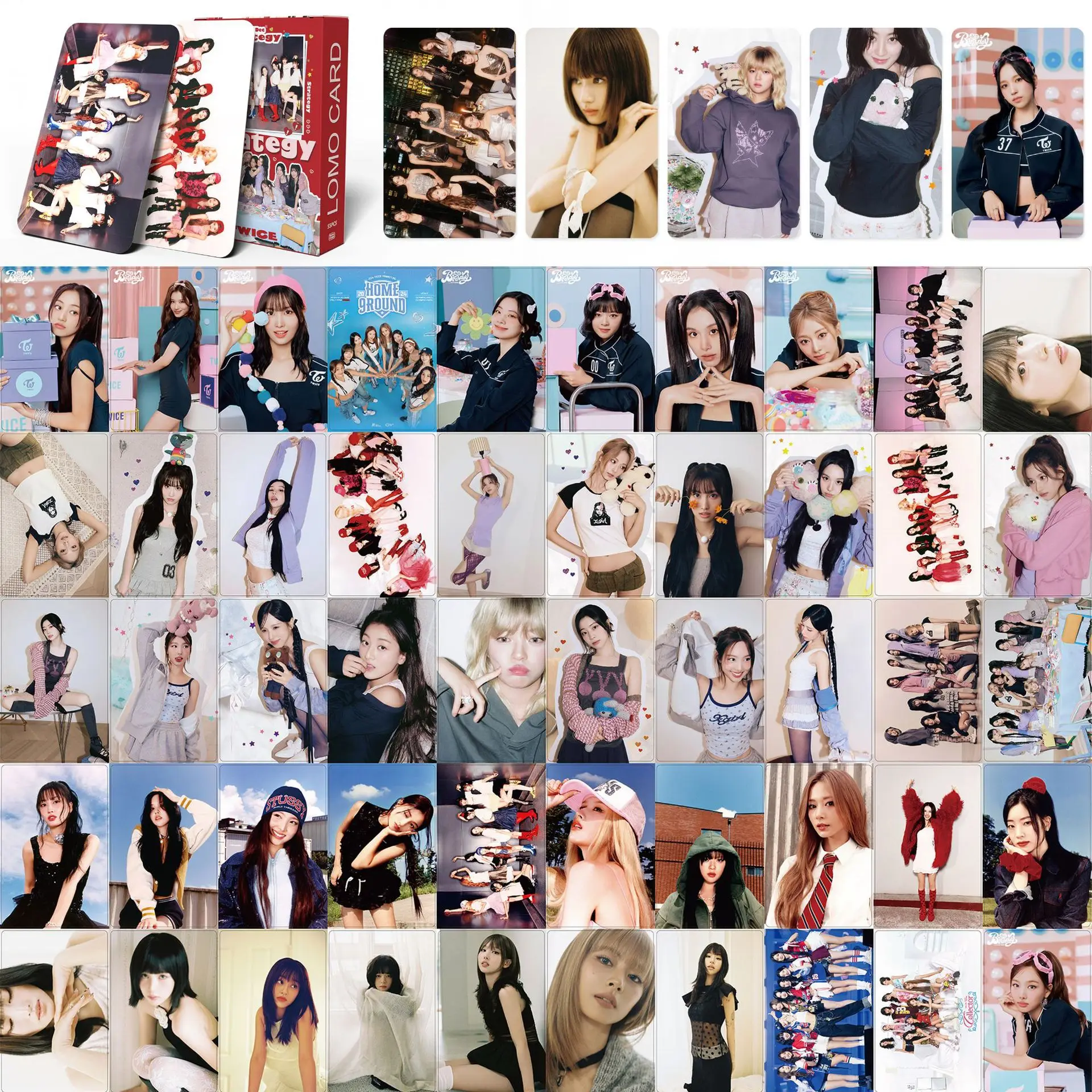 55 قطعة/المجموعة/مجموعة بطاقات صور ثلاثية الاستراتيجية لومو ستار، بطاقات لومو، مجموعة المشجعين، بطاقات مطبوعة