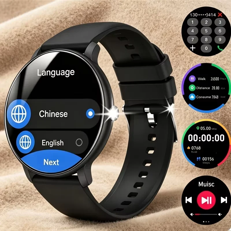 Men's 1.5-inch Large Touch Screen Smart Watch