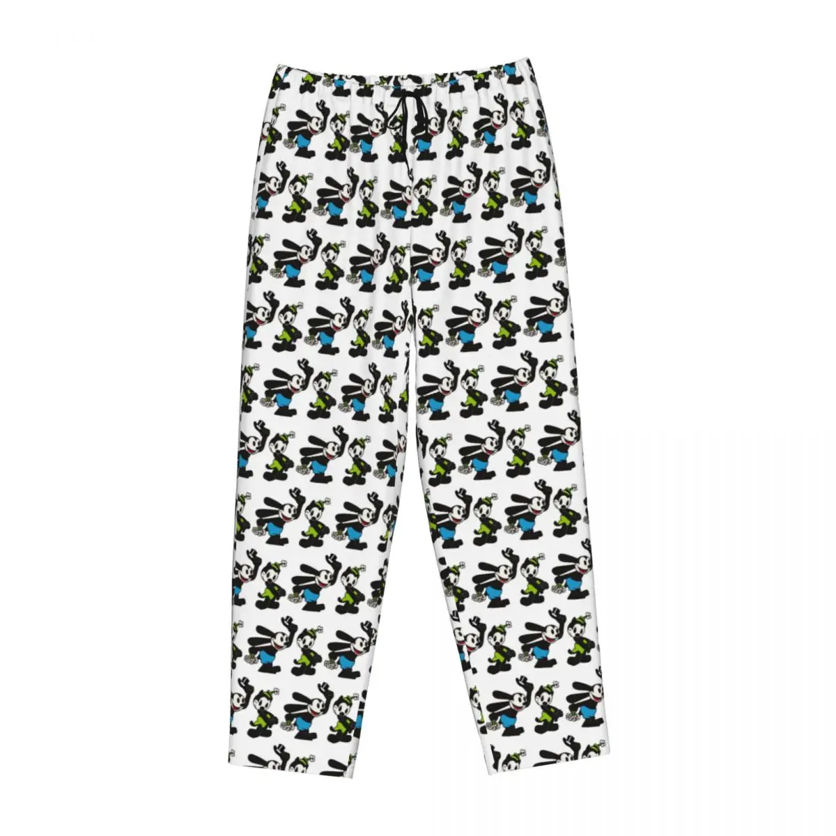 

Custom Funny Love Oswald And Ortensia Women Pajama Pants Lounge Sleep Sleepwear Bottoms with Pockets