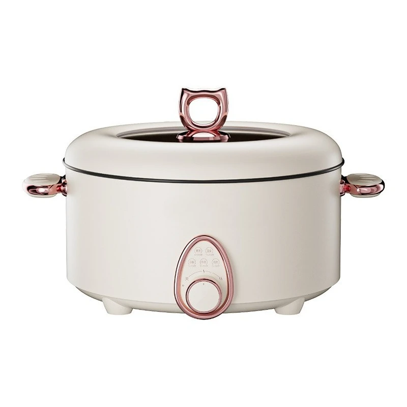 Electric hot pot household multi-functional wok integrated electric pot 5-liter dormitory cooking noodle pot electric