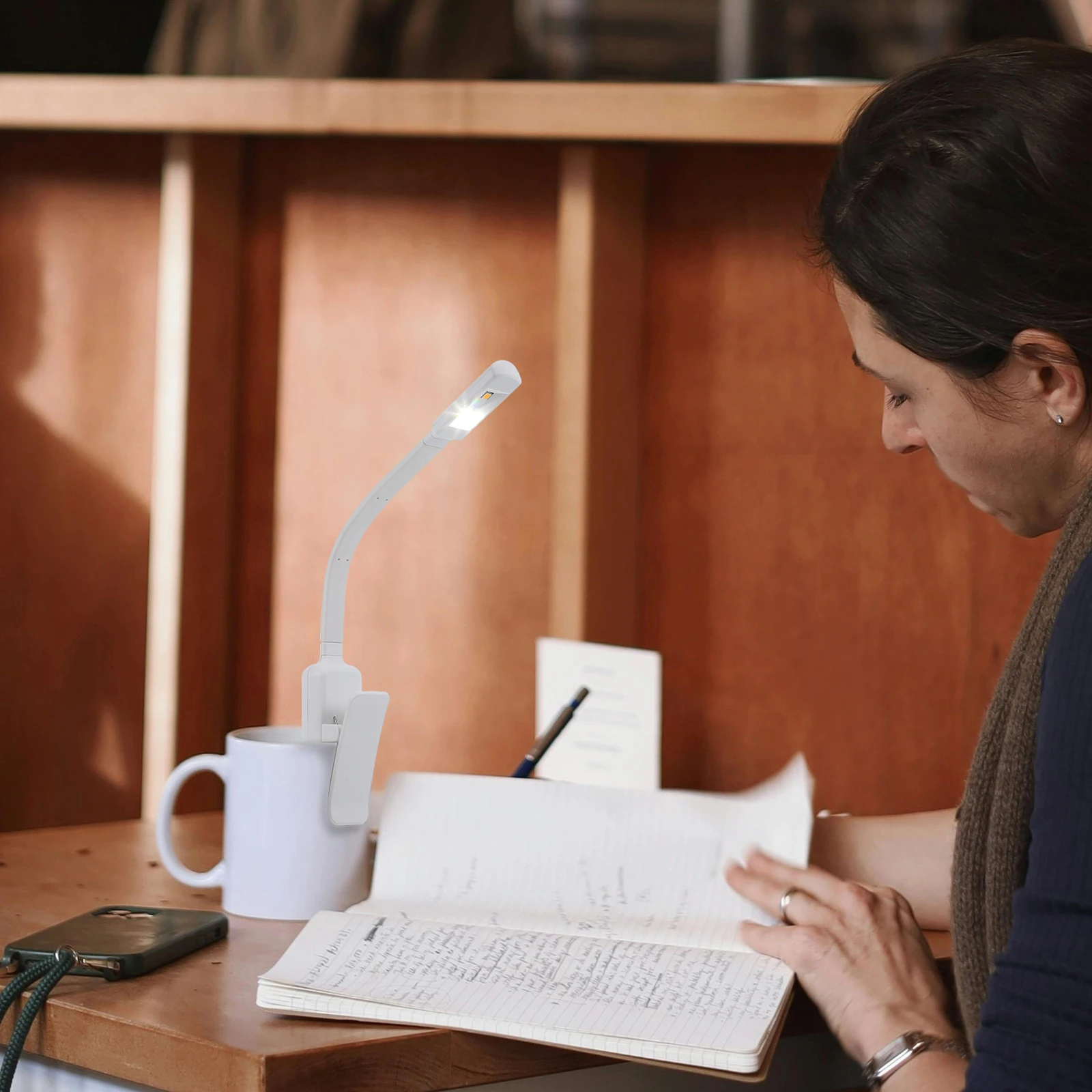 

Clip-on Book Light Rechargeable LED Reading Lamp Portable Adjustable 3 Gears Color Temperature Reading Light Book Lamp