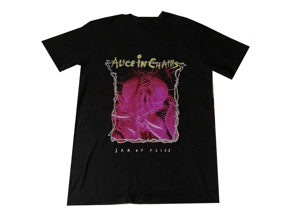 

Alice In Chains Jar Of Flies Concert Black Reprint Tshirt Summer Shirt S-4 F2371