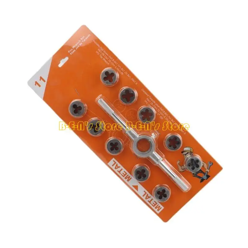 

Y1AD Essential 11Piece Hand Threading Tap & Die Tool for Professional and Hobbyist Us