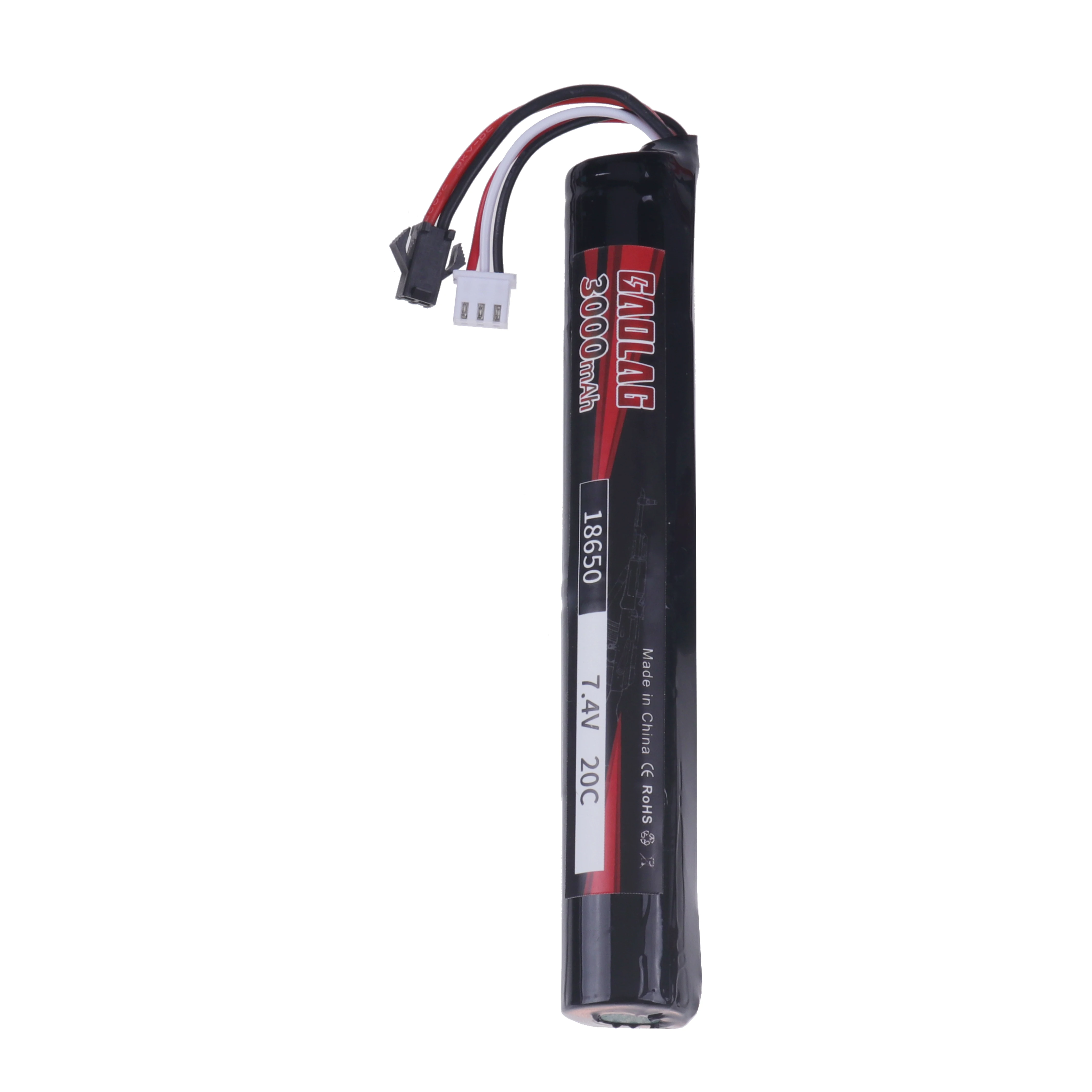 Water Gun Lipo Battery 3000mAh 2S 7.4V 18650 for AKKU Mini Airsoft gun water Gun Battey Parts Tamiya SM Connector for air gun