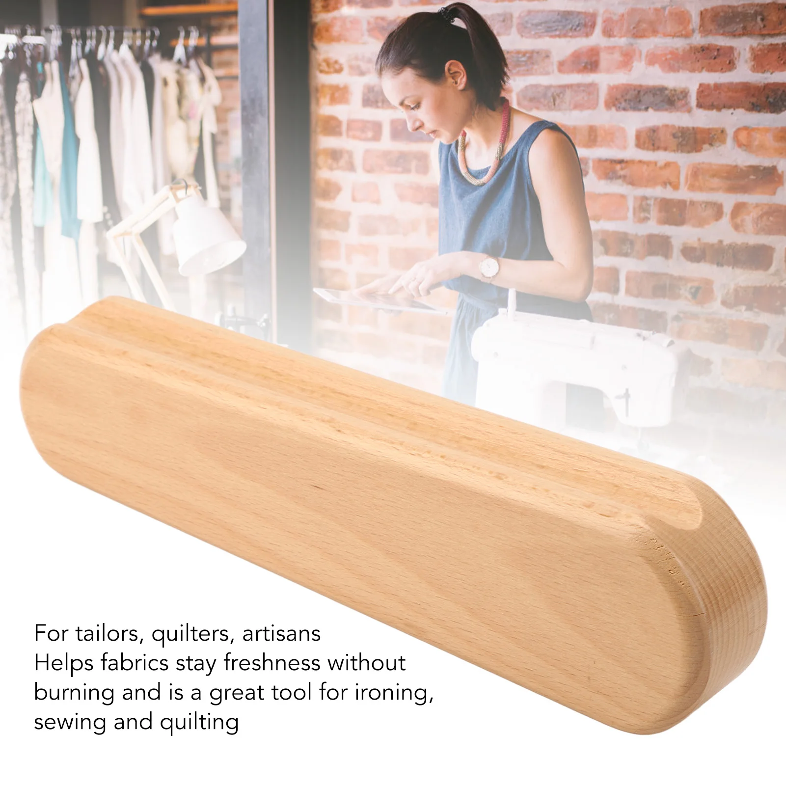 Clapet de tailleurs en bois de hêtre polyvalent, tampon de pressage professionnel Double face pour Quilting, couture, repassage, accessoire de tissu