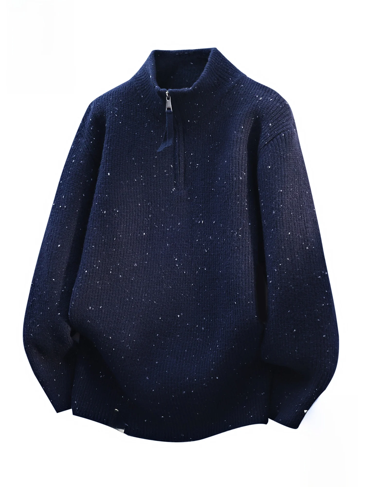 

PaulFrank Men's Loose Fit f Zip Knitted Sweater Stand Collar Winter Warm Casual Faion Polyester Nylon Blend Long Sve