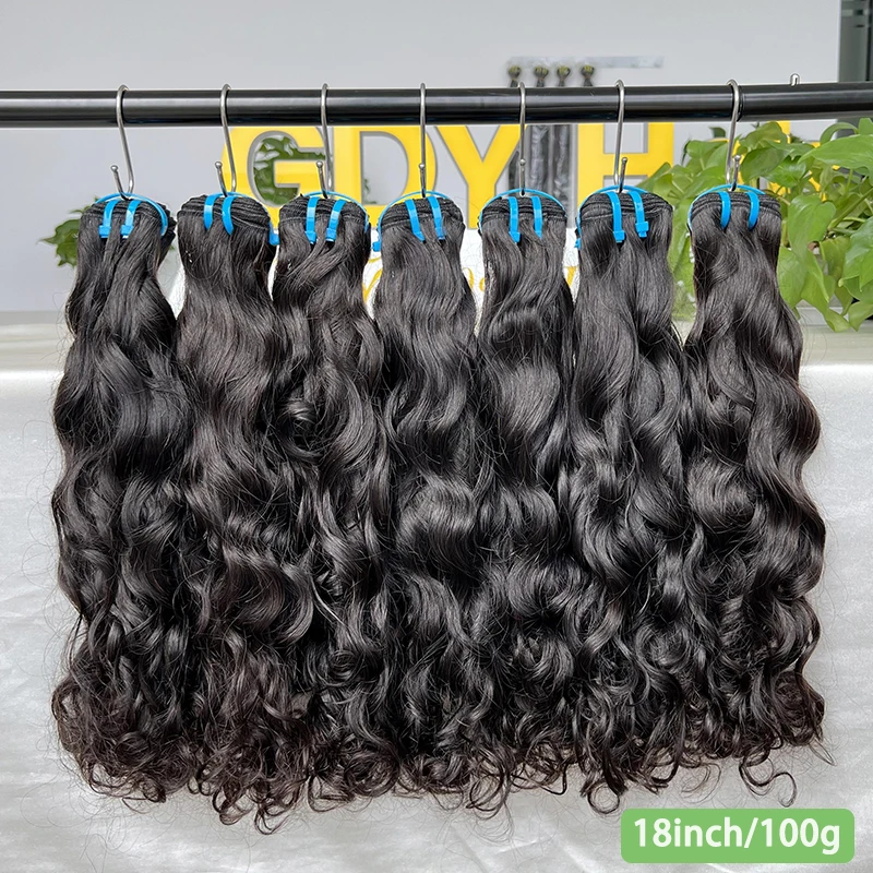 15A Water Wave Bundles 100% Human Hair Extensions Unprocessed Vietnamese Raw Hair Bundles Raw Hair 100% Human Hair Tissages