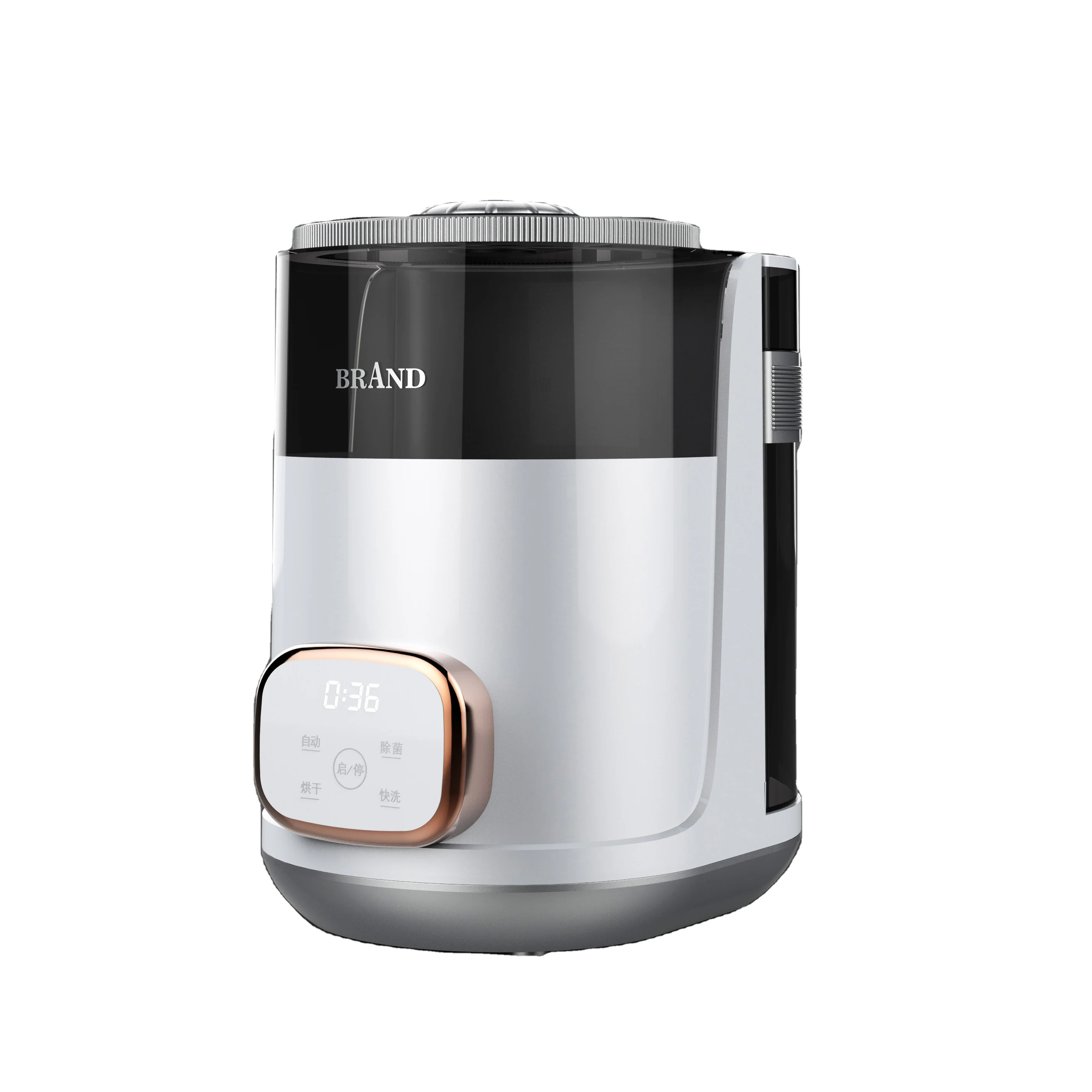 YTYIN Portable Smart Home Automatic Baby Bottle Washing Machine Steam Disinfection And Drying Freestanding Freeing Your Hands