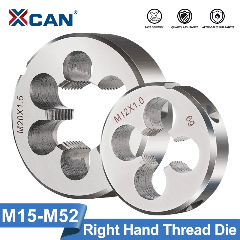 Xcan Mão Direita Metric Screw Die Metal Threading Ferramentas de Corte Thread Die M15-m52 Alloy Steel