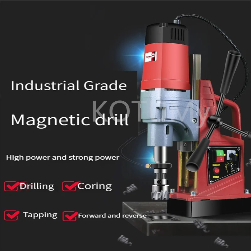 Electric Mag Bench Tapping Drilling Rig Machine for Engineerin Small Industrial Grade Magnetic Drilling Rig Magnetic Drill Press