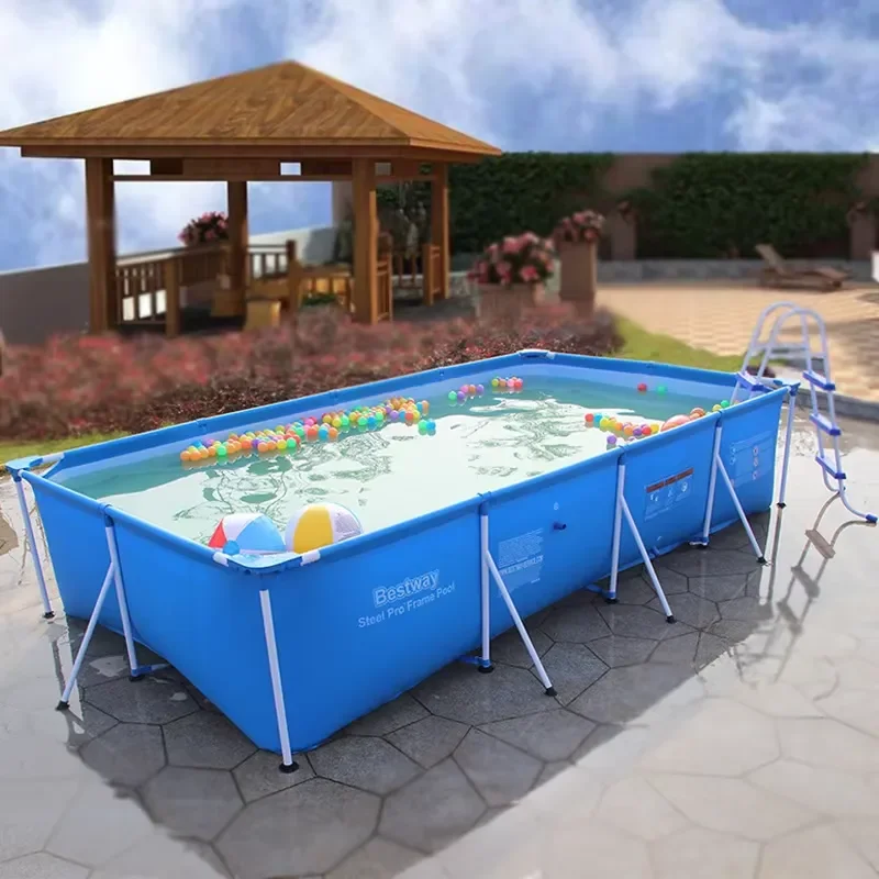 56411 300 X 201 X 66cm Outdoor Above Ground Pool Steel Pro Metal Frame Filter Pump Child Swimming Pool