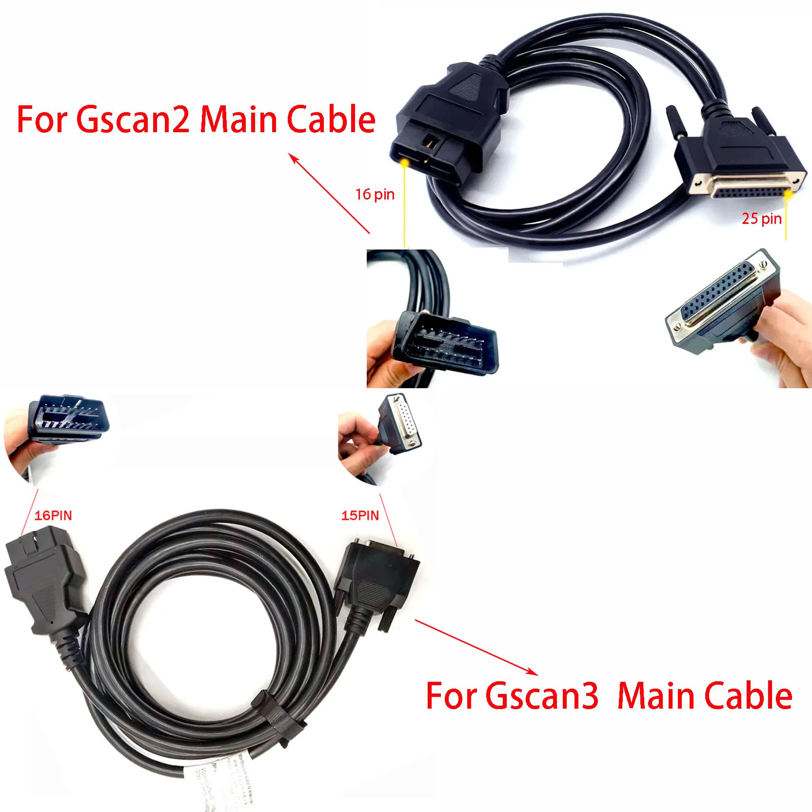 

Main Cable For Gscan3 / Gscan2 16PIN Diagnostic Tools for G1PDDCA001 G1PDDC A006 Gscan3 Gscan 2 OBD2 Main Test Line Adapter