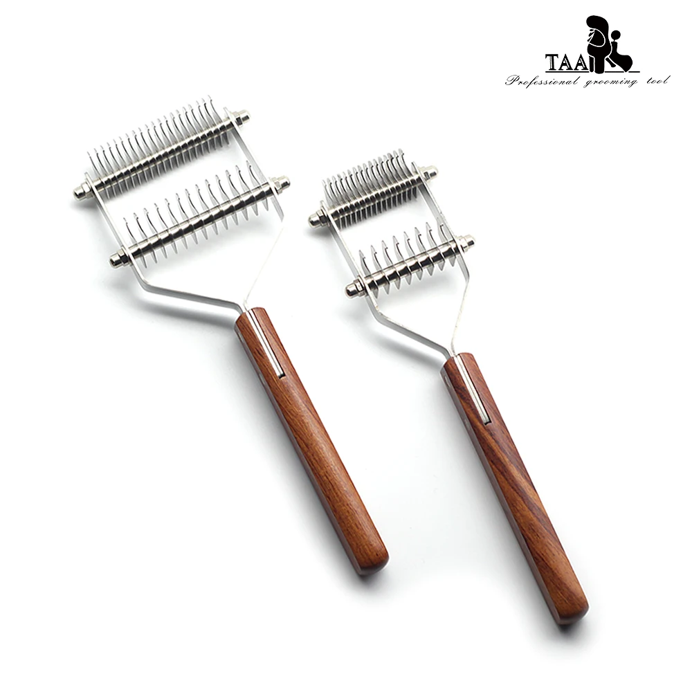 TAA Pet Removal Underlint Rake Dog Combs Removing Excess Hair Removal Comb Solve Pet Hair Loss for Dog Cat Comb Hair Separation