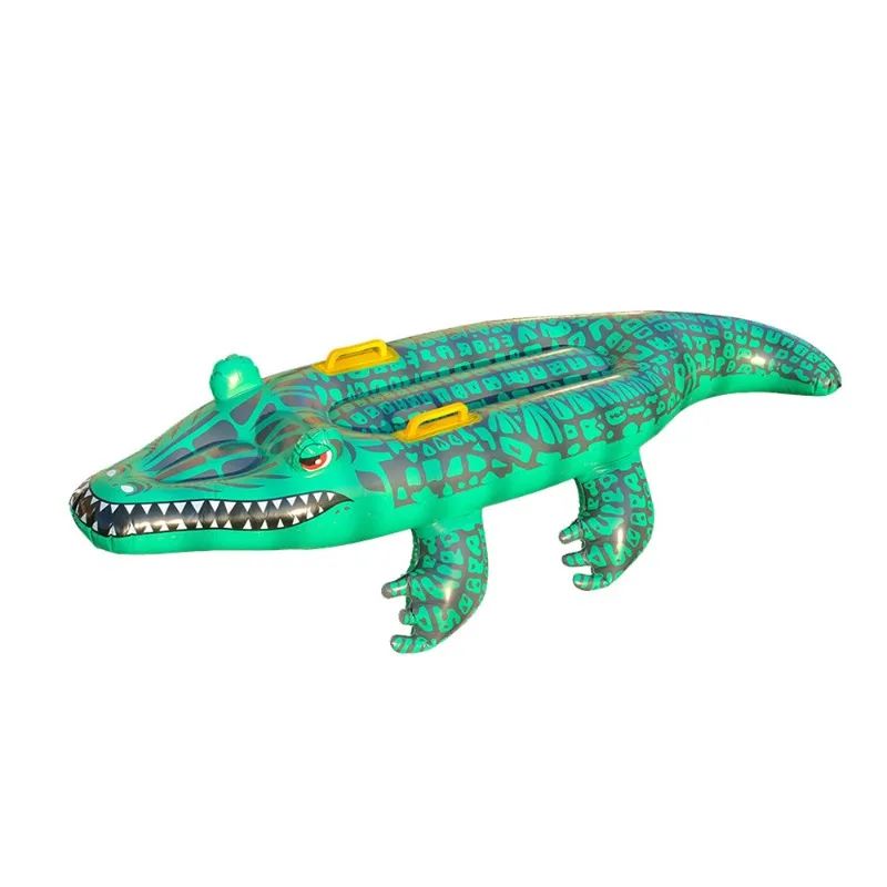 Cross-border Hot-selling Crocodile Inflatable Floating Row Simulation Animal Spot Surfboard Summer Water Supplies Fast Delivery