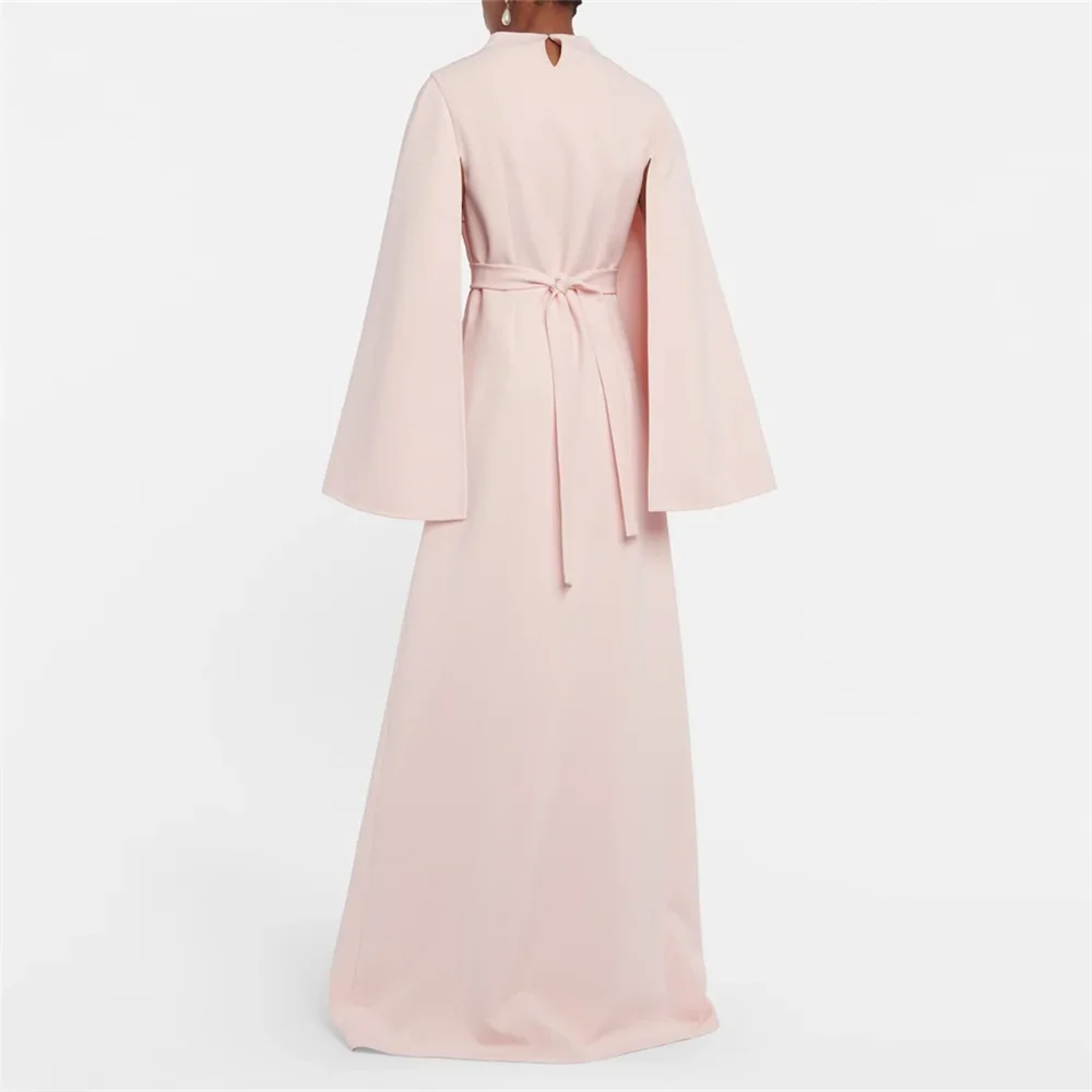 Dora-Robe de soirée sirène longue pour femme, robe de Rhsimple et élégante, col rond, mode féminine, irritation, longueur au sol, nouveau