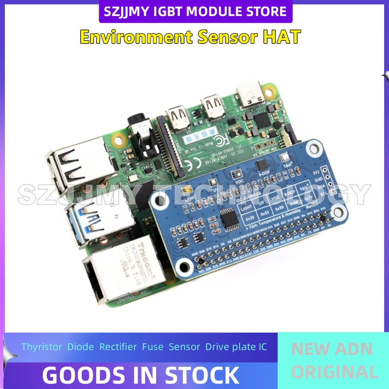 

Raspberry Pi Environmental Sensor Expansion Board I2C Interface Visible Light/Red UV/Gas/Dynamic Sensing NEW ORIGINAL IN STOCK