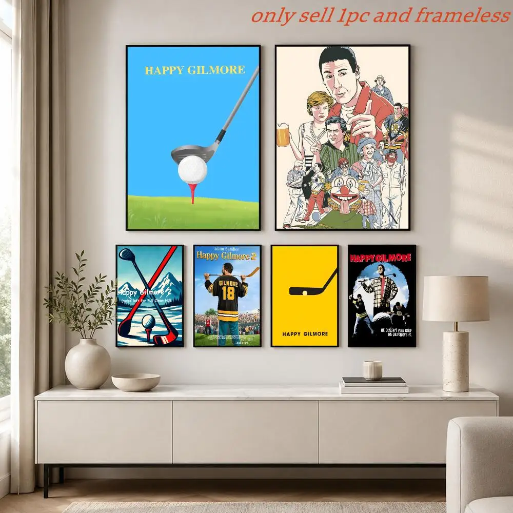 Film H-Happy Gilmore Poster Painting Prints Wall Art Picture Film Room Home Bar Cafe Decor Mural