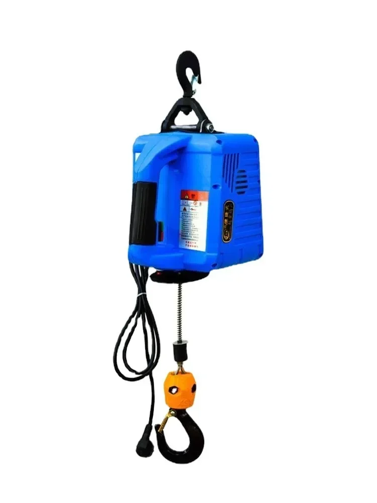 500KG Electric Hoist Portable Electric Hand Winch Traction Block Electric Steel Wire Rope Lifting Hoist Towing Rope 220V/110V