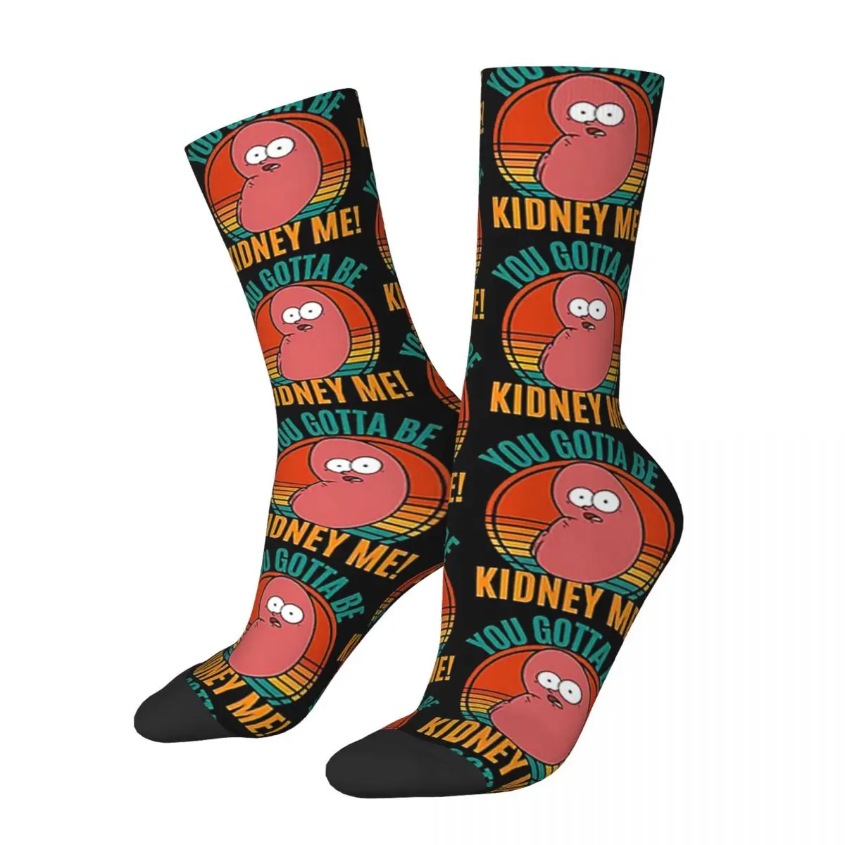 

Kidney Funny Pun For A Kidney Donor You Gotta Be Kidney Me Socks Stockings All Season Long Socks for Unisex Birthday Present