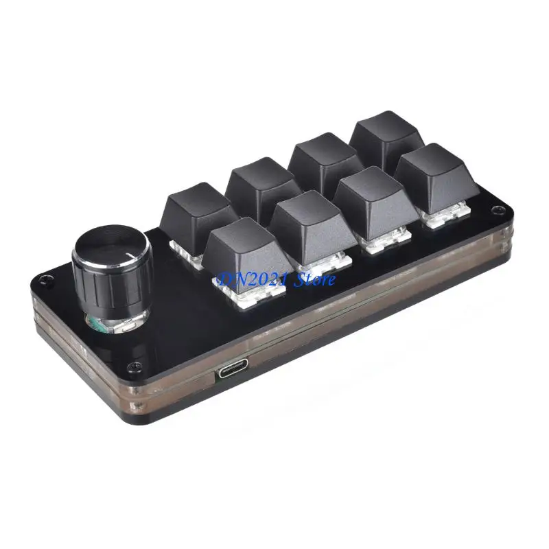 

F3KE Macro Mechanical Keyboard 8 Keys Mini Keyboard with Knob Design Professional