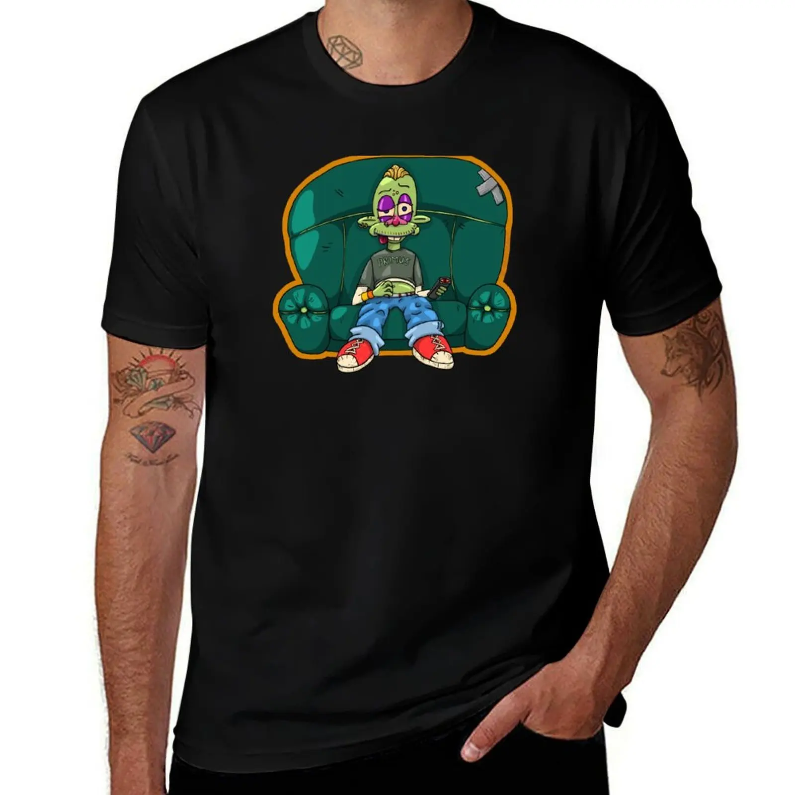Lacquer Head Couch Primus T-Shirt Casual Streetwear Short Sleeve Tee T-Shirt
