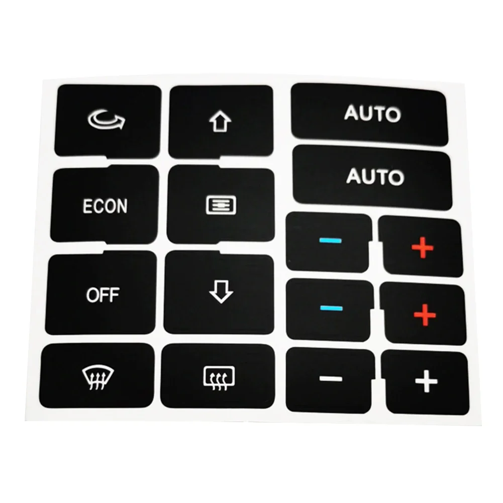 For A4 B6 B7 Button Repair Decal Interior Decoration Manual Measurement Deviation Vinyl Material White Lettering