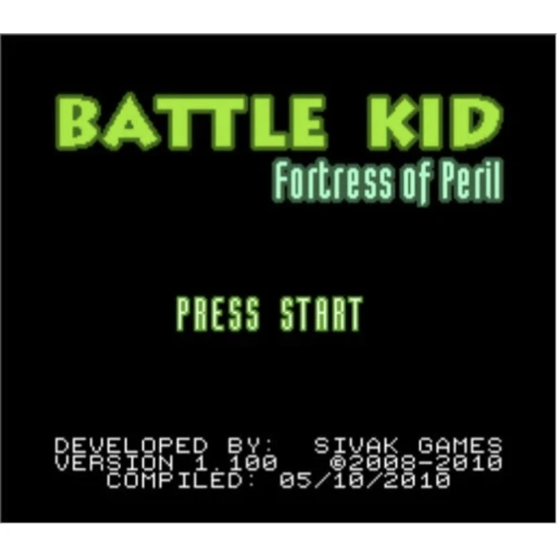 خرطوشة لعبة Battle Kid 1 Fortress of Peril لوحدة التحكم FC / NES 60Pins / 72Pins بطاقة ألعاب الفيديو