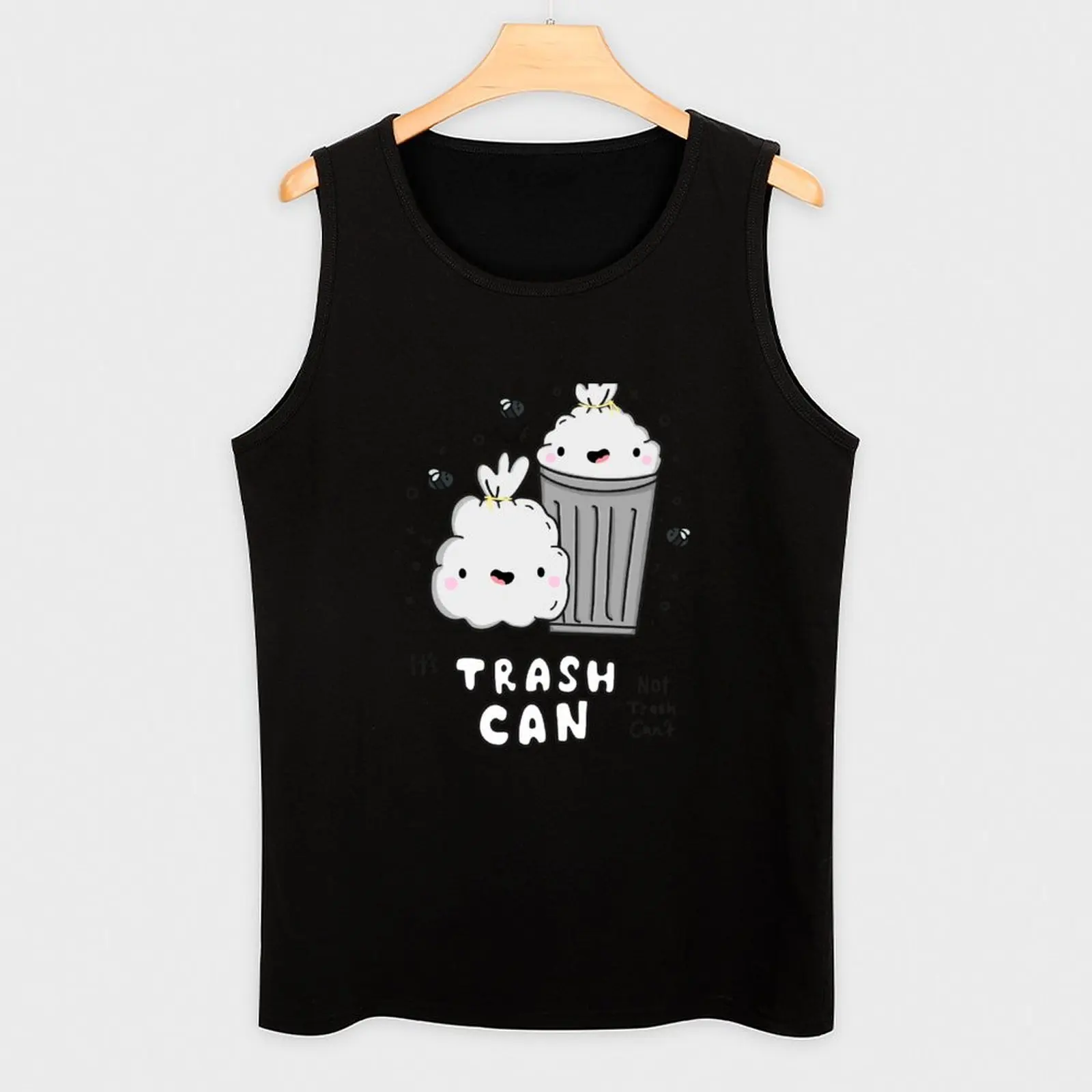 È la pattumiera, non la spazzatura non può canottiere tute sportive abbigliamento da palestra uomo fitness anime top Camicia sportiva uomo