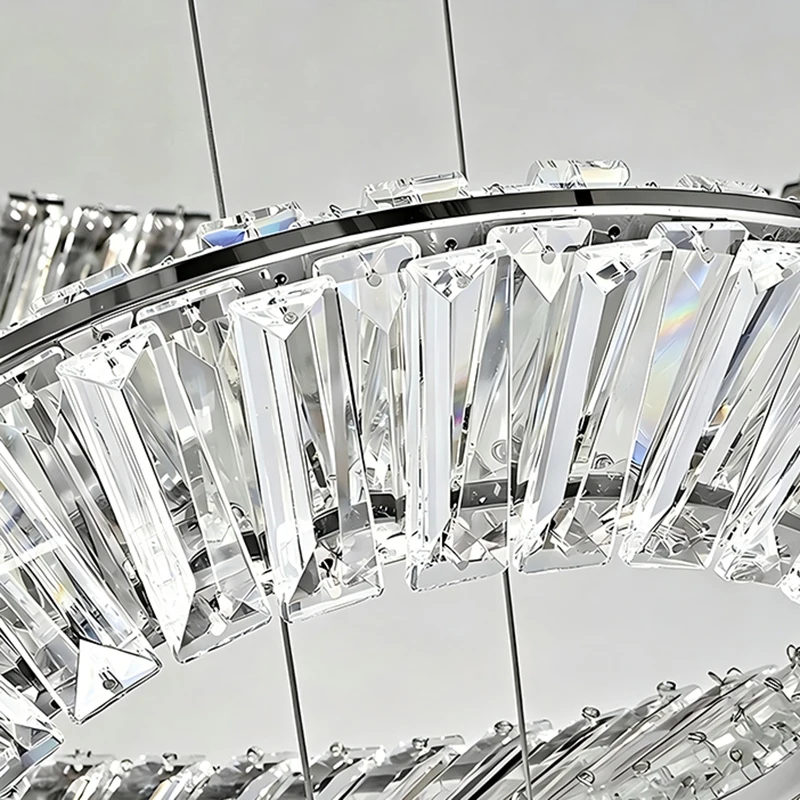 Modern living room crystal chandelier indoor LED chandelier indoor lighting intelligent application lighting
