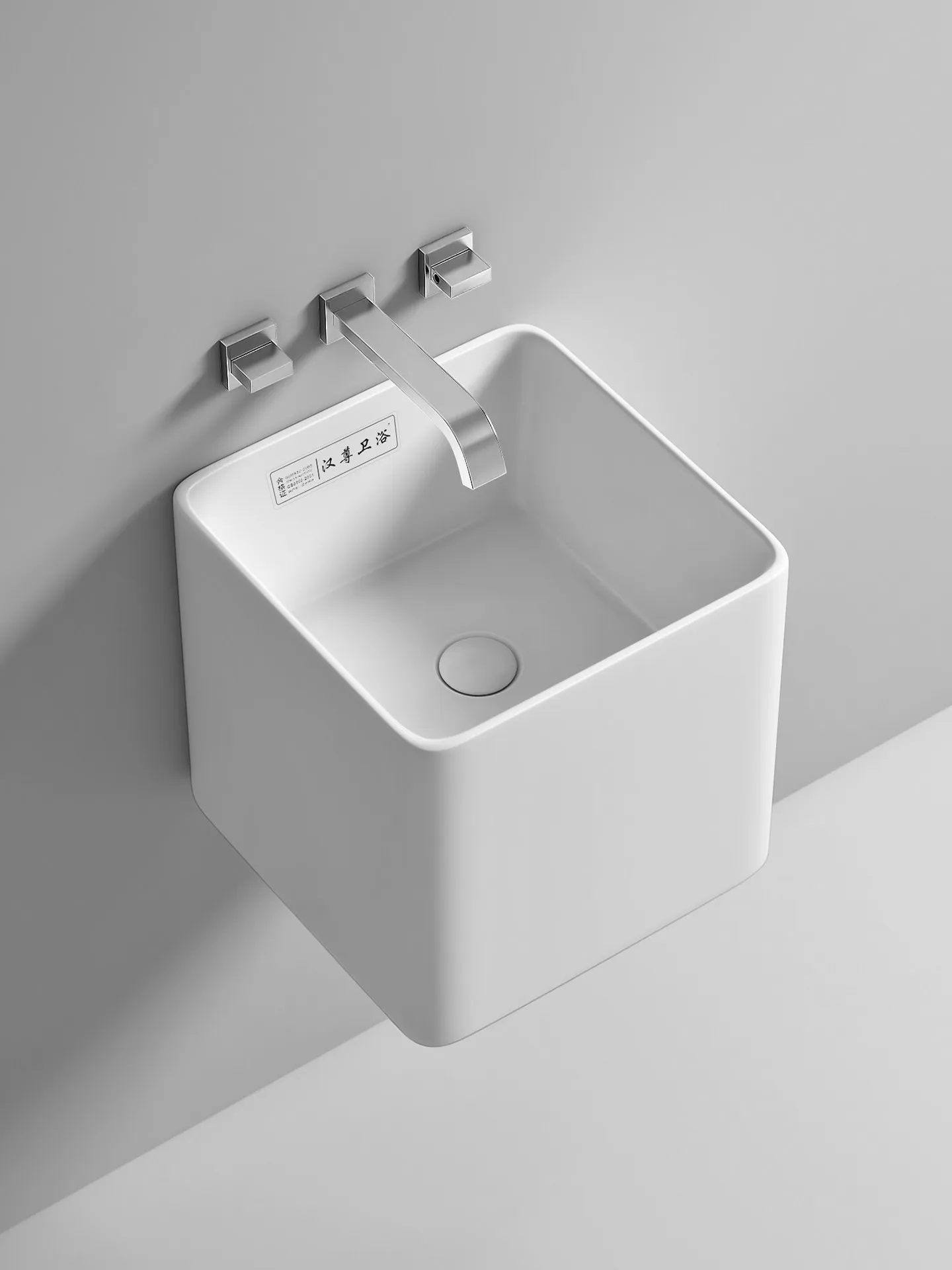 CX wall-mounted washbasin ceramic washbasin without faucet holes