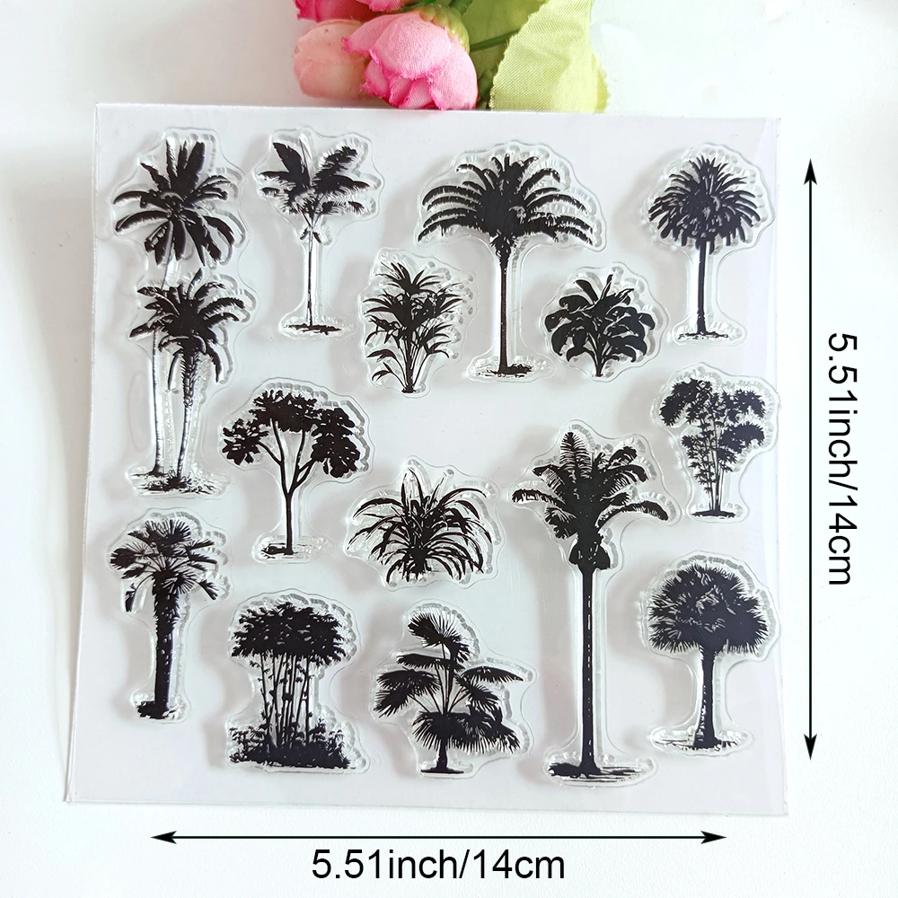 Beautiful Blooming Flowers Clear Stamps/Seal For DIY Scrapbooking Card Making Album Decorative Spring Silicone Stamp Craft