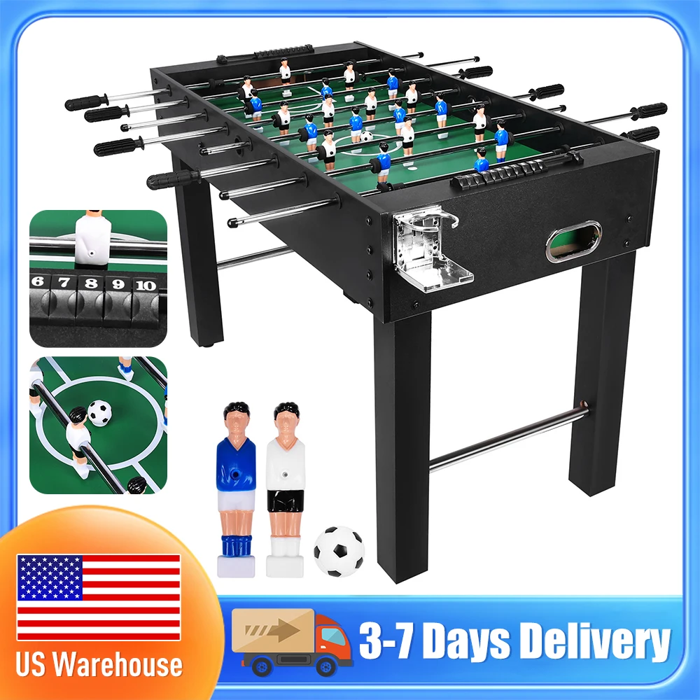 

Foosball Table Wear Resistant Soccer Game Machine Multiple Game Modes for Family Friends Home Recreation Room Entertainment