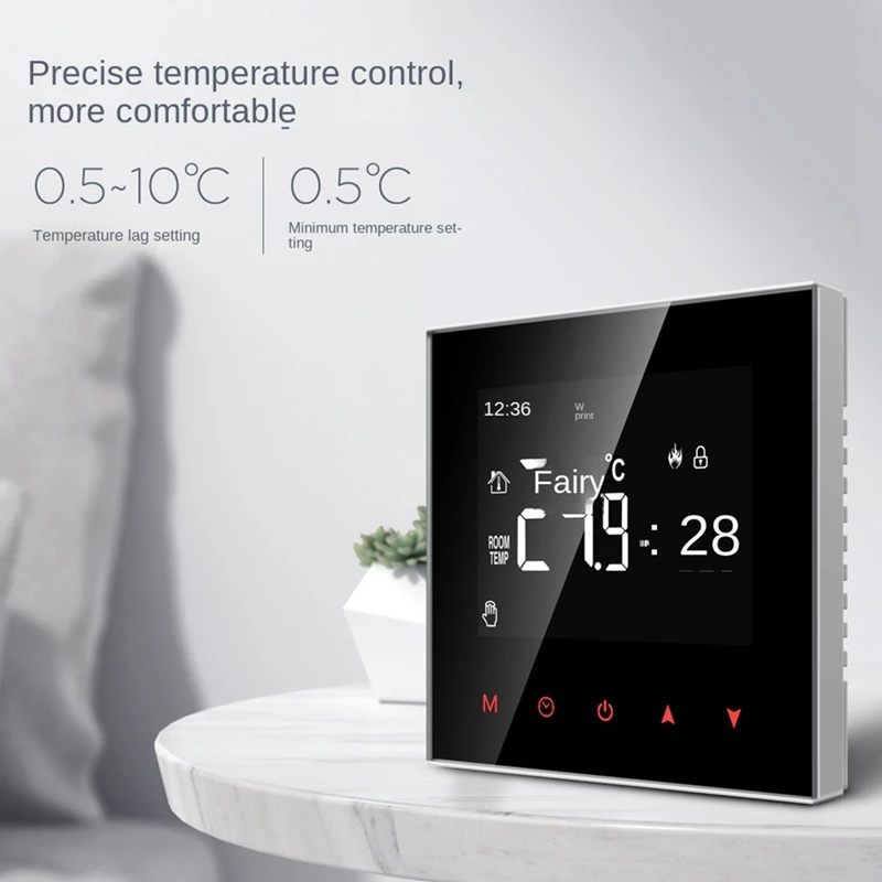 واي فاي الذكية ترموستات شاشة تعمل باللمس LCD ترموستات NWT100-16A التدفئة الكهربائية ترموستات ذكي