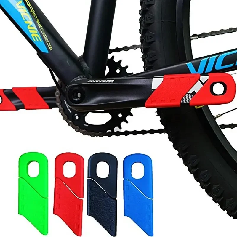 ENLEE 4 uds/1 Juego de cubierta protectora de manivela de bicicleta de montaña, juego de manivela de bicicleta de montaña, cubierta protectora de brazo de manivela, accesorios universales para bicicleta