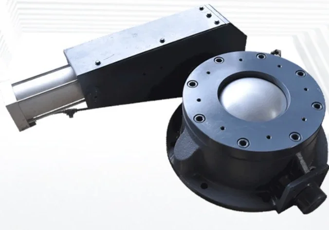 Pneumatic Conveying Dome Valve Wear Resistant Rubber Seal Cylinder Operated Feed Valve For Industrial Material Handling