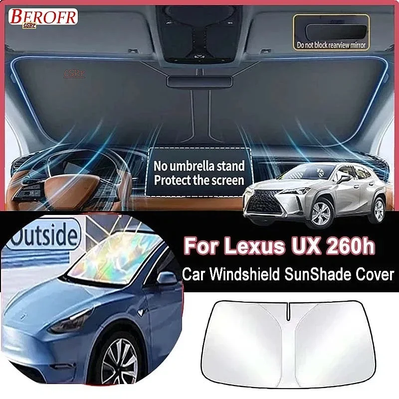 For Lexus UX 260h 2019-2026 Car Windshield Sunshade Cover Front Window Sun Shade Heat Insulation Auto Accessories