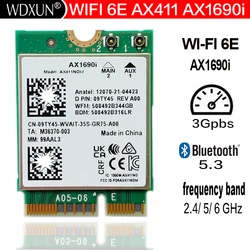 Intel®Intel Killer-Stérilisation 6E, WiFi, Vitesse 2.4 Gbps, 11ax 2.4, 5, 6GHz, Bluetooth 5.3, BT5.3, AX411, AX1690i