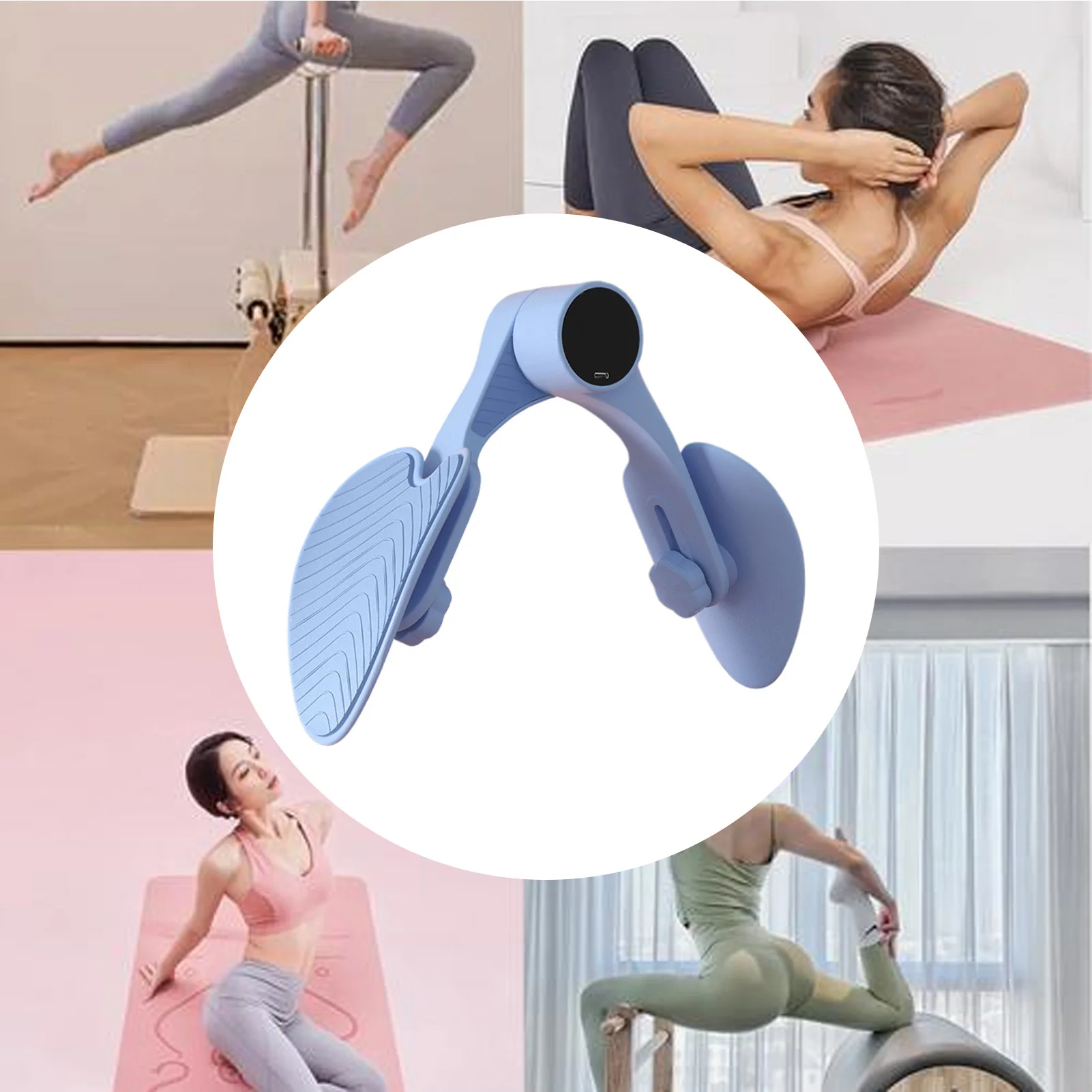 Allenatore dell'anca del pavimento pelvico con attrezzatura per esercizi contro le coscia per attrezzature per yoga fitness per allenamento muscolare dell'anca/butt/braccio/gamba