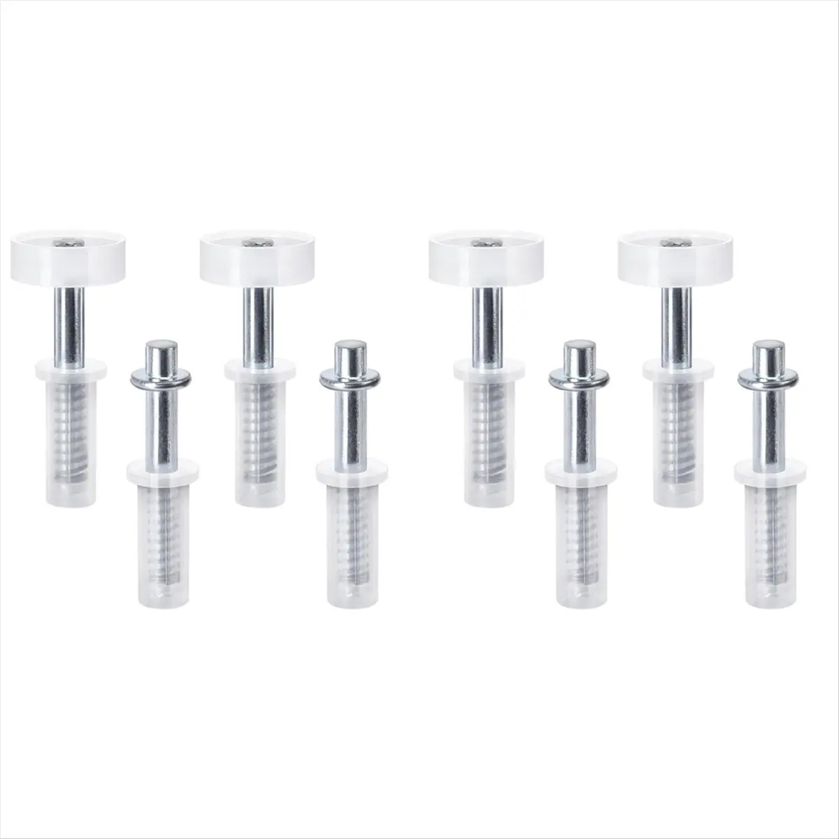 ABNH Bi-Fold Door Top Roller Guide Wheel and Top Pivot,Spring Loaded Bifold Door Hardware Kit Bifold Closet Door Repair Kit,B