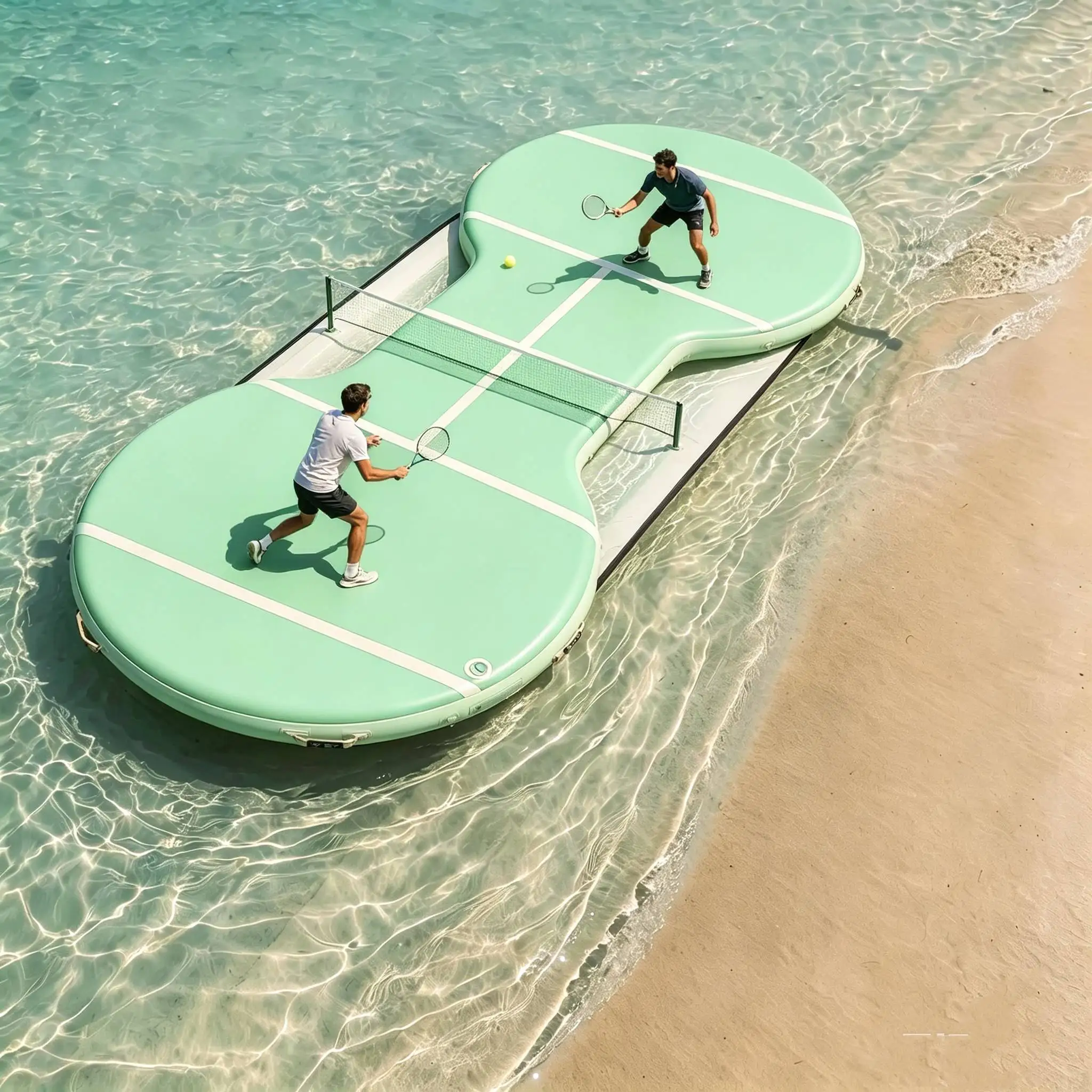 Drip-seam inflatable stadium commercial outdoor floating platform water sports games sea sports games