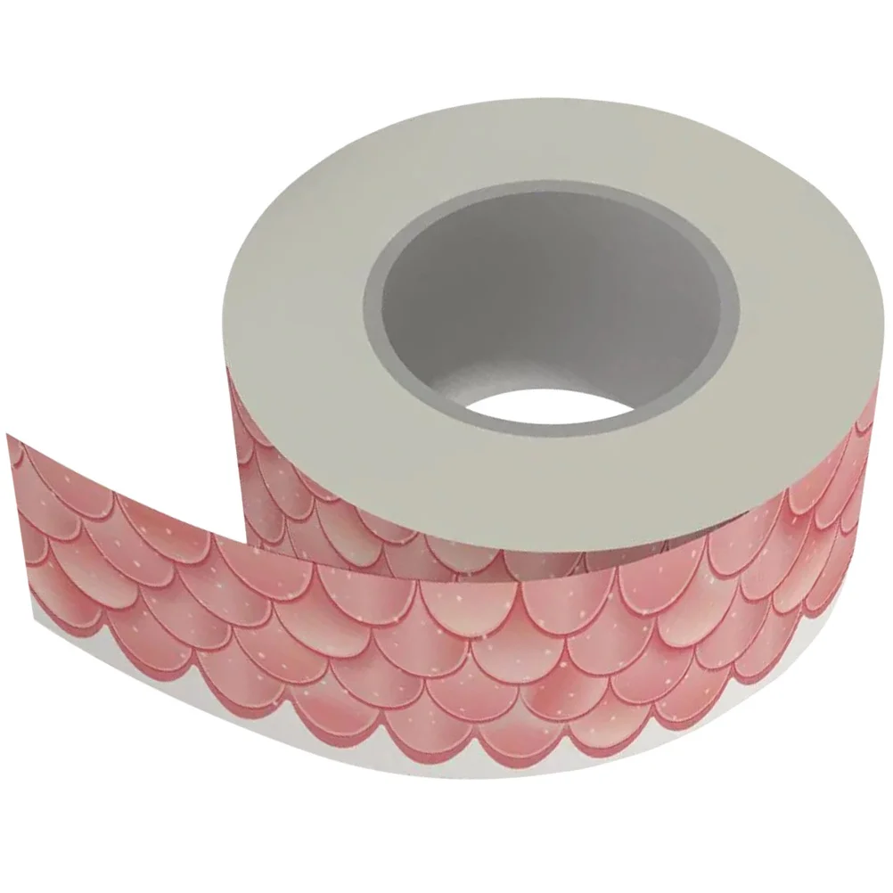 1 لفة لوحة الإعلانات مقياس نمط الزخرفية الحدود قشر عصا السبورة الإطار ملصق للفصول الدراسية المنزل مكتب الجدار #6