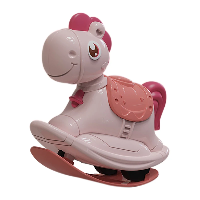 

2-In-1 Push-Slide Small Horse Kids Gift Rocking Horse Inertial Pull Back Car Toys Pressing Sliding Animal Toy