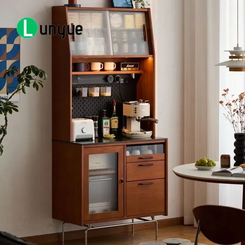 Nordic Style Solid Wood Sideboard Buffet Cabinet Modern Design Kitchen Storage Furniture Manufacturer Wholesale Home Dining