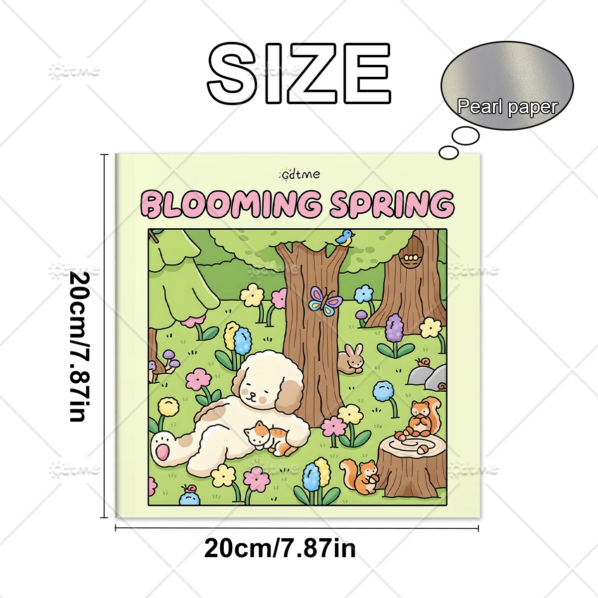 BLOOMING SPRING Malbuch für Erwachsene mit niedlichen, gemütlichen täglichen Aktivitäten zur Entspannung (Cozy Spaces Coloring) – Detail 2