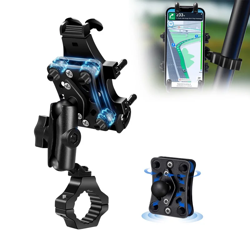 UTV Phone Mount Anti Vibration Phone Holder Fit 1.75